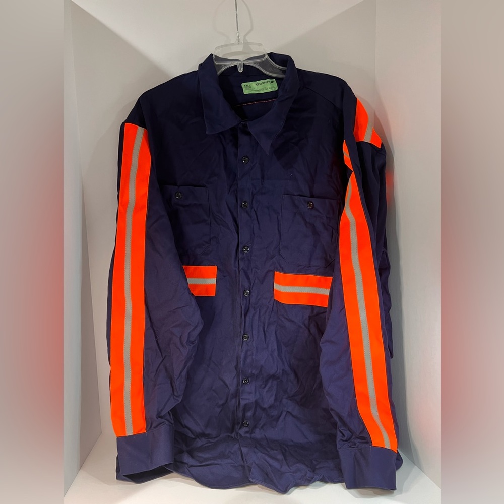 Aramark reflective work shirt size 4XLL